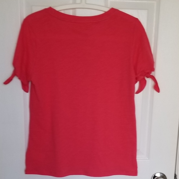 Michael Kors Cotton Tie Sleeves Top - Picture 2 of 10